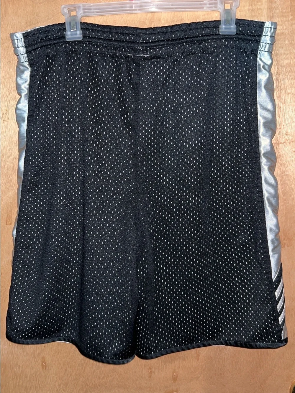 Adidas Men’s Black & Silver Athletic Reversible Shorts